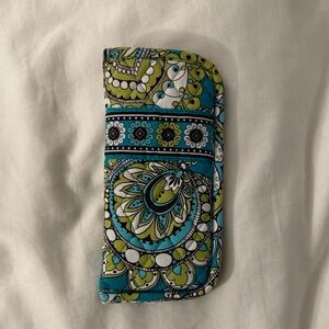 Vera Bradley Teal and Lime Paisley Glasses Case